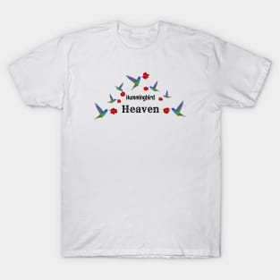 Hummingbird Heaven, Happy Birds Design T-Shirt